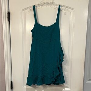 O'Neill Teal Ruffle Mini Dress